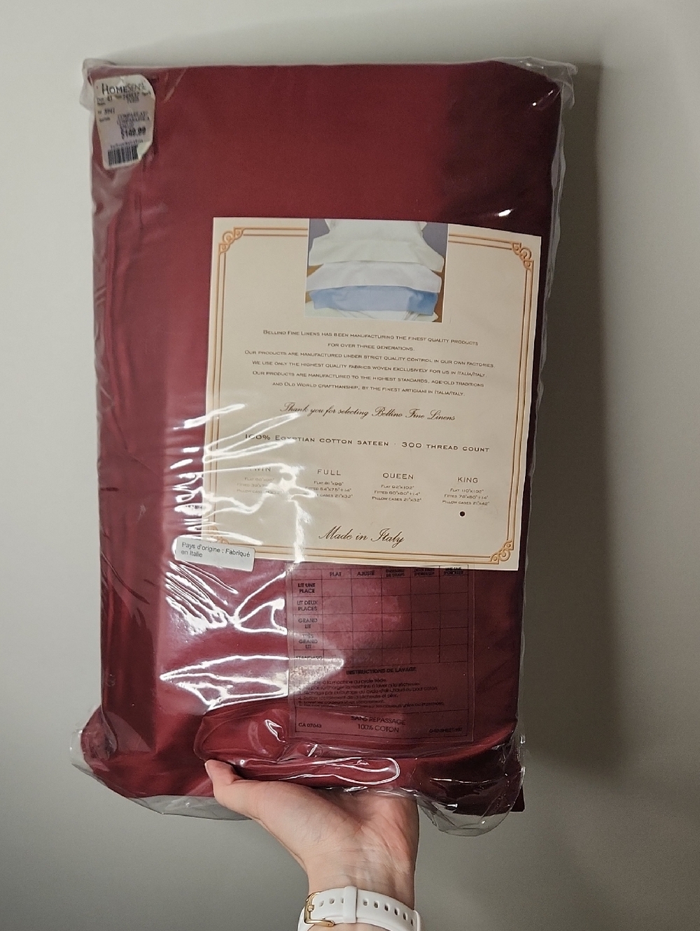 Premium 100% Cotton Sateen Bed Sheet And Pillow Case Set - Burgundy